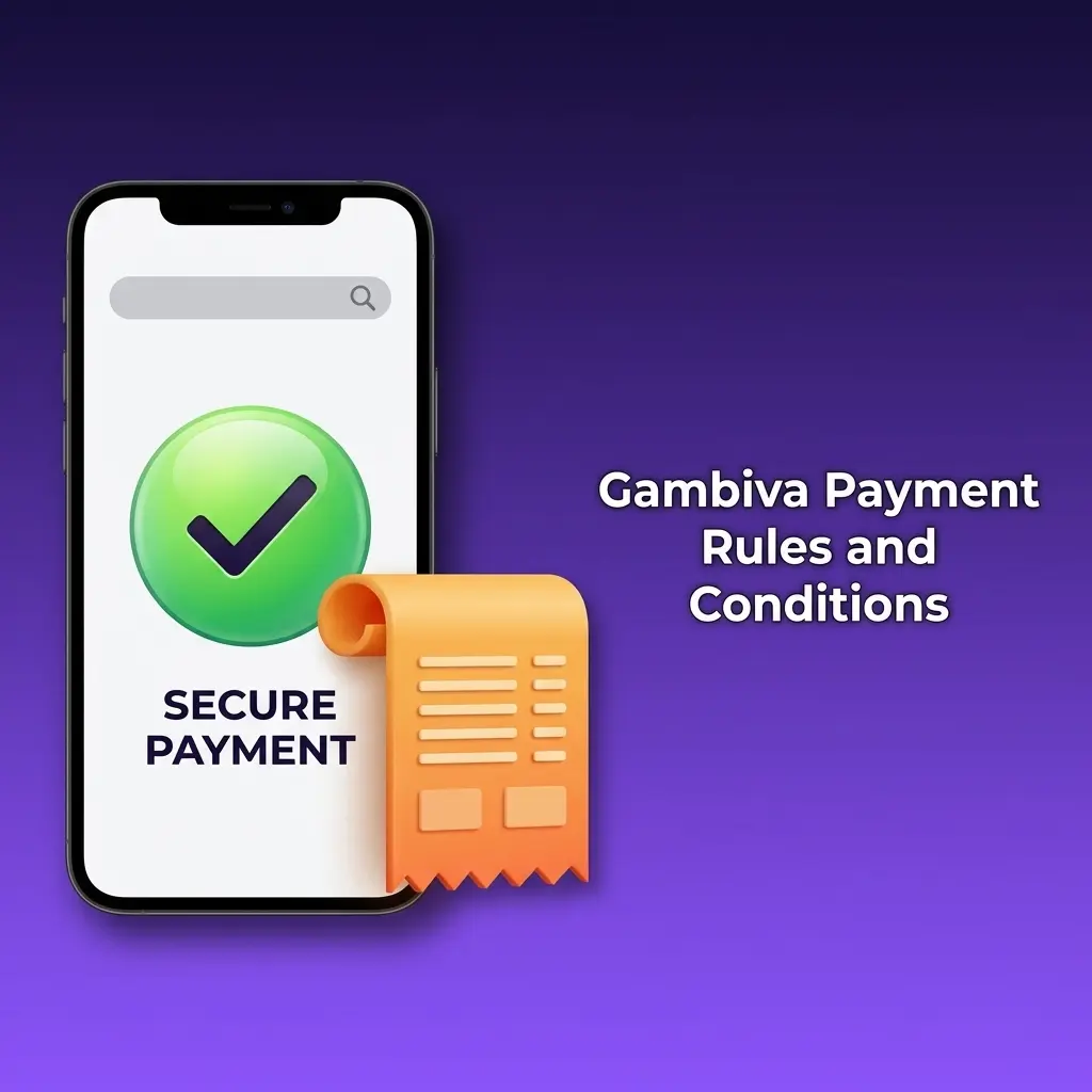 Gambiva payment rules covering KYC verification, withdrawal conditions, bonus wagering, GBP currency policy, and transaction limits for UK players